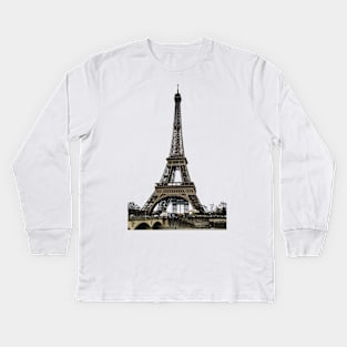 Eiffel Tower at Day Kids Long Sleeve T-Shirt